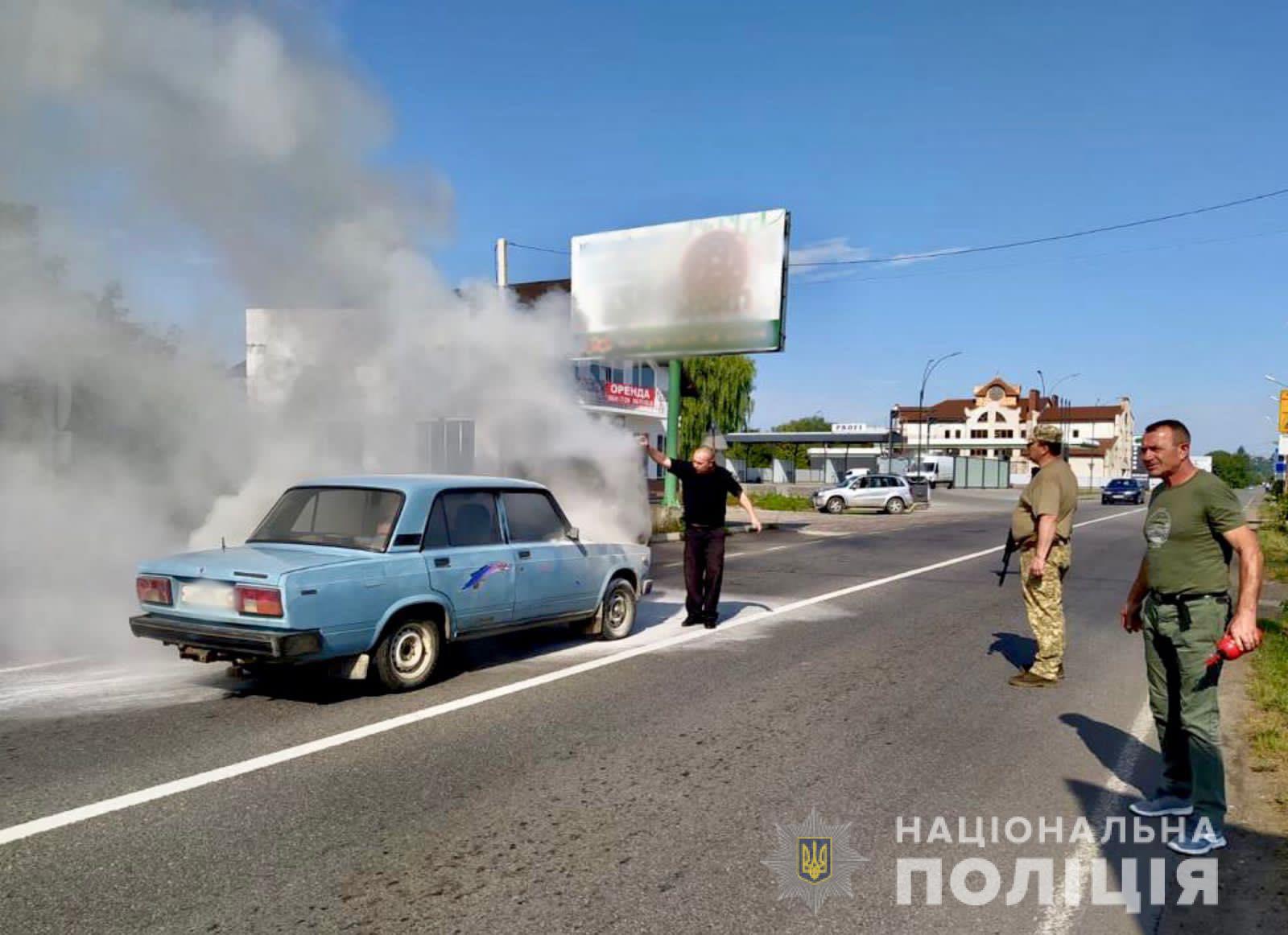 авто пожежа, Снятин