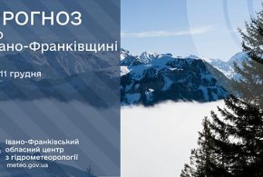 Невеликий дощ: прогноз погоди у Франківську на 11 грудня