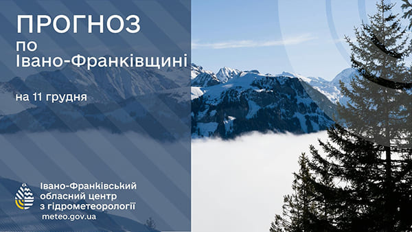 Невеликий дощ: прогноз погоди у Франківську на 11 грудня