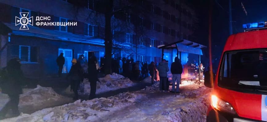 В Івано-Франківську трапилася пожежа в гуртожитку