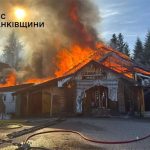 горить кафе