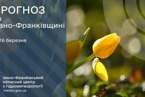 До 16° тепла: прогноз погоди у Франківську на 16 березня