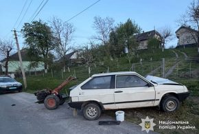 На Прикарпатті внаслідок ДТП травмувався водій мотоблоку